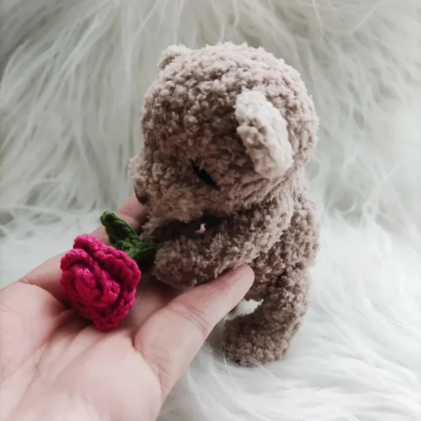 Adorable Handmade Tiny Mini Plush Bear - Image 9