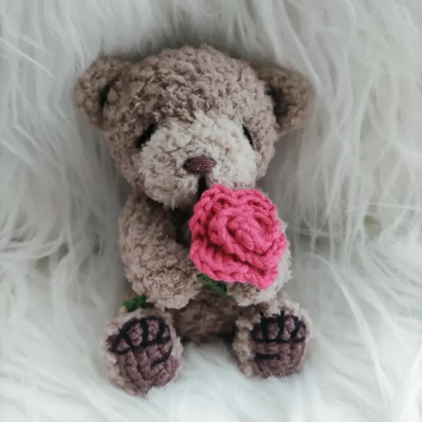 Adorable Handmade Tiny Mini Plush Bear - Image 2