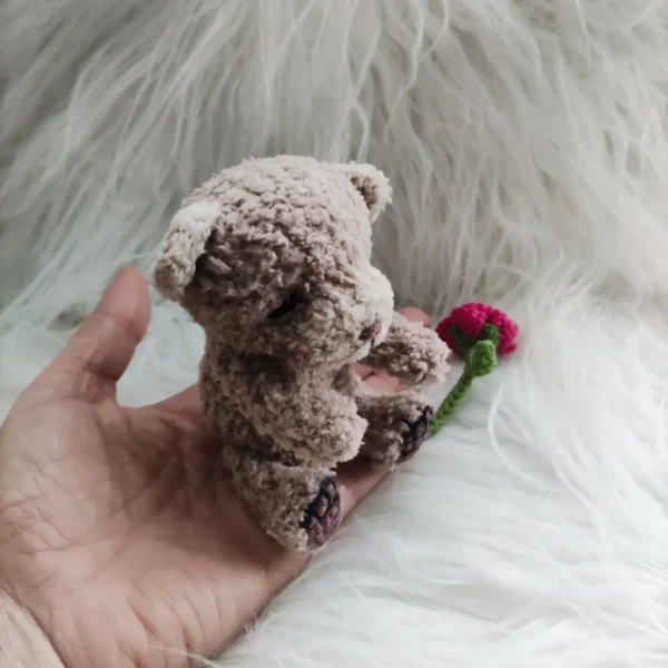 Adorable Handmade Tiny Mini Plush Bear - Image 6