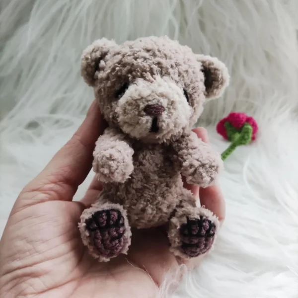 Adorable Handmade Tiny Mini Plush Bear - Image 7