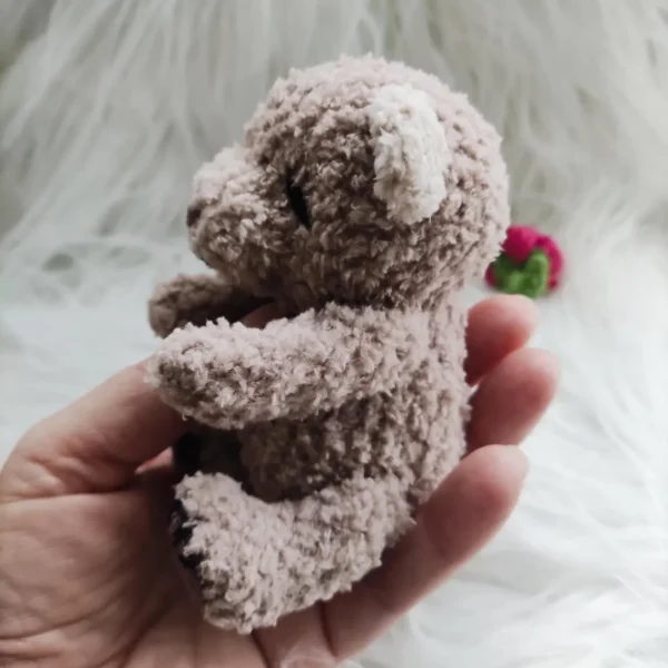 Adorable Handmade Tiny Mini Plush Bear - Image 8