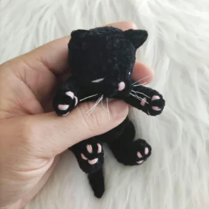 black plush cat