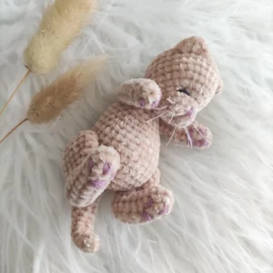 brown plush cat