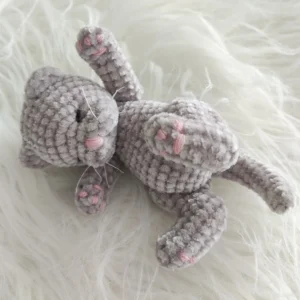 sleeping plush cat