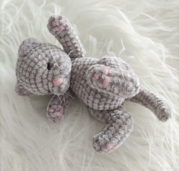 sleeping plush cat