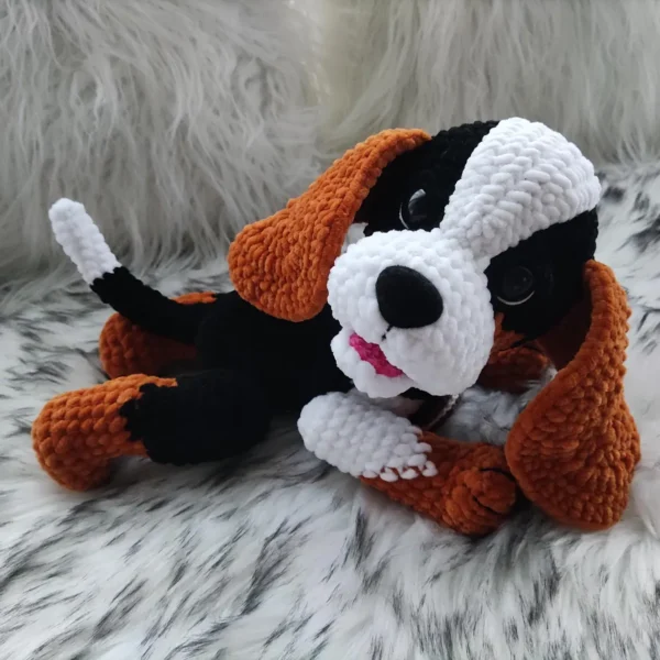 Adorable Handmade Crochet Puppy Plush Dog - Image 2