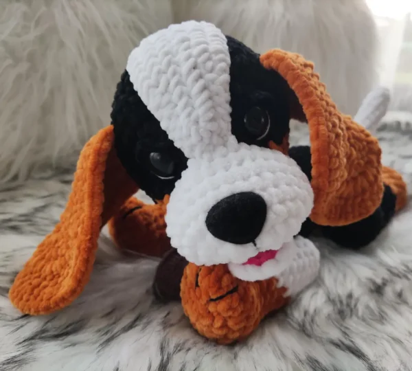 Adorable Handmade Crochet Puppy Plush Dog - Image 3
