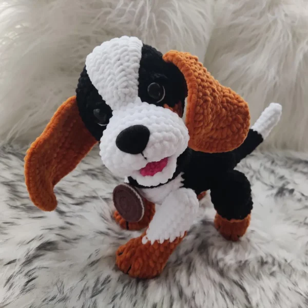 Adorable Handmade Crochet Puppy Plush Dog - Image 4