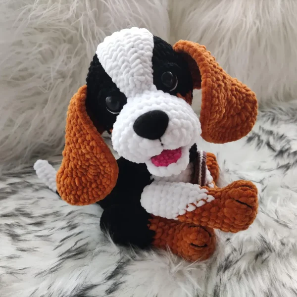 Adorable Handmade Crochet Puppy Plush Dog - Image 5
