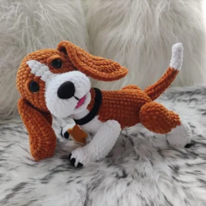 crochet dog plush