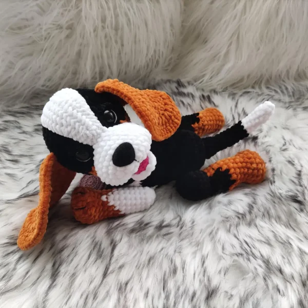 Adorable Handmade Crochet Puppy Plush Dog - Image 8