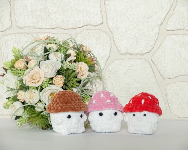 Plush Amigurumi Mushrooms