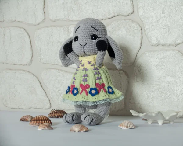 Knitted Stuffed Bunny