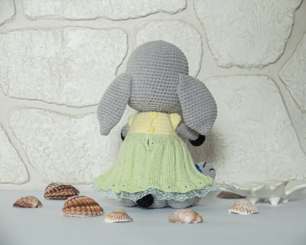 Adorable Knitted Stuffed Bunny - Handmade amigurumi - Image 5