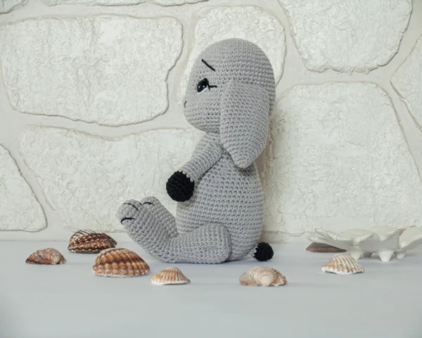 Adorable Knitted Stuffed Bunny - Handmade amigurumi - Image 6