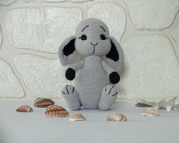 Adorable Knitted Stuffed Bunny - Handmade amigurumi - Image 7