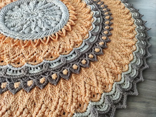 awesome knitted rug
