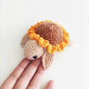 Crochet Sunflower Turtle