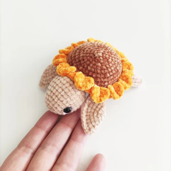 Crochet Sunflower Turtle