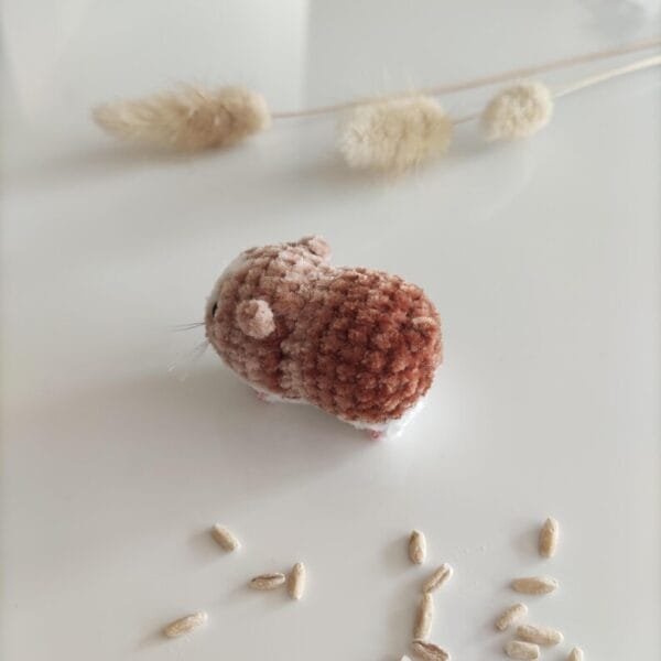Sad crochet hamster, hamster plush amigurumi - Image 11