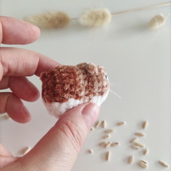 Sad crochet hamster, hamster plush amigurumi - Image 7