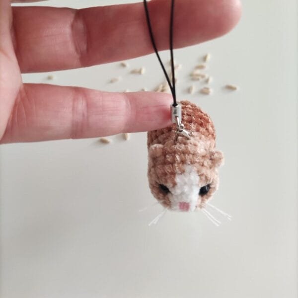 Sad crochet hamster, hamster plush amigurumi - Image 8
