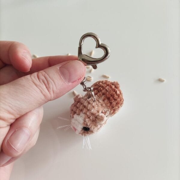 Sad crochet hamster, hamster plush amigurumi - Image 9