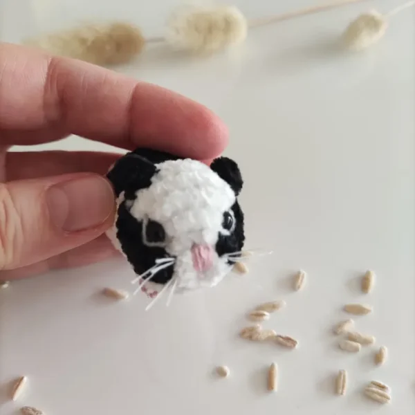 Djungarian hamster plush, realistic plush hammy - Image 3