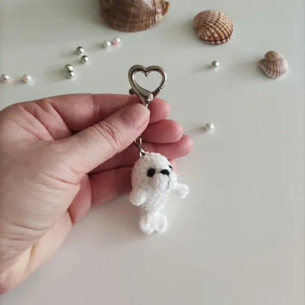 Cute Amigurumi Seal Plush, Emotional Support Seal - Image 2