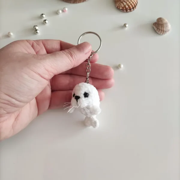 Cute Amigurumi Seal Plush, Emotional Support Seal - Image 11