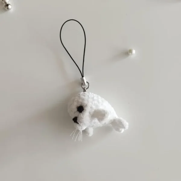 Cute Amigurumi Seal Plush, Emotional Support Seal - Image 10