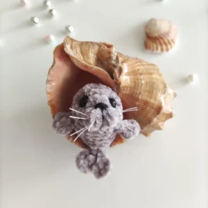 Handmade Mini Crochet Seal