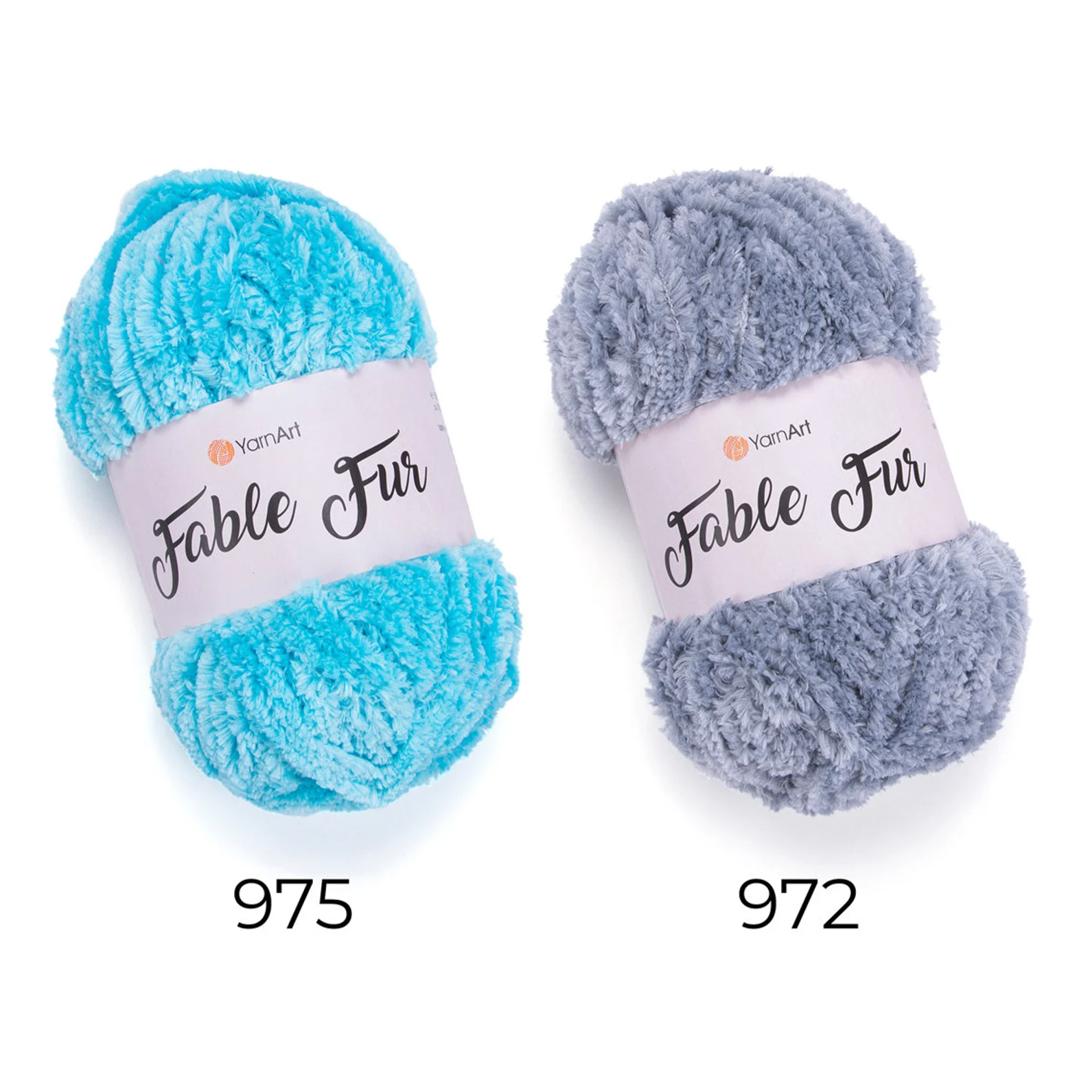 YarnArt Fable Fur: Micro Polyester Faux Fur Yarn for Knitting and Crochet - Image 2