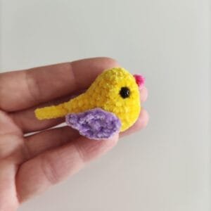 Tiny Amigurumi Bird Toy